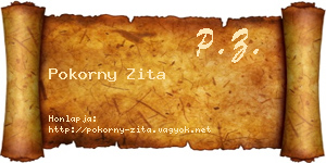 Pokorny Zita névjegykártya